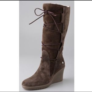 Brown Suede Ugg Boots (Elsey Espresso)